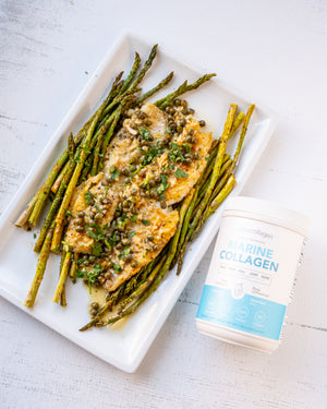 FISH PICATTA W/ ASPARAGUS